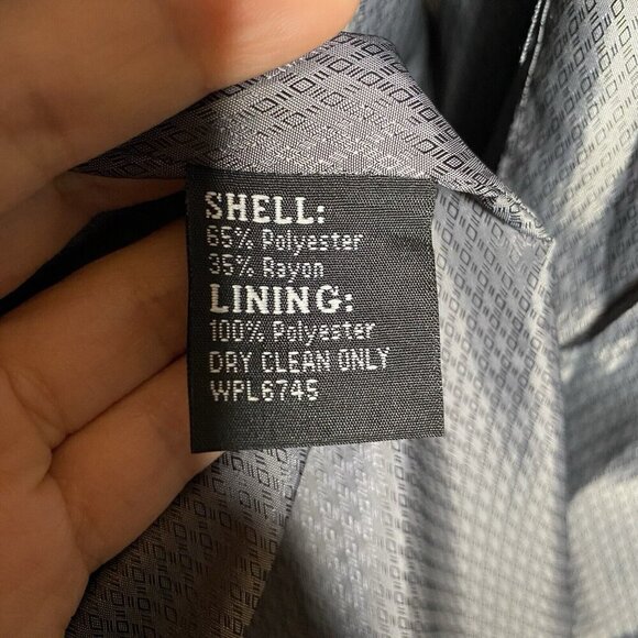 NEW Jean Paul Germain Sport Coat Men's 46XL Grey Shepherd's Check Poly Rayon - Picture 9 of 16